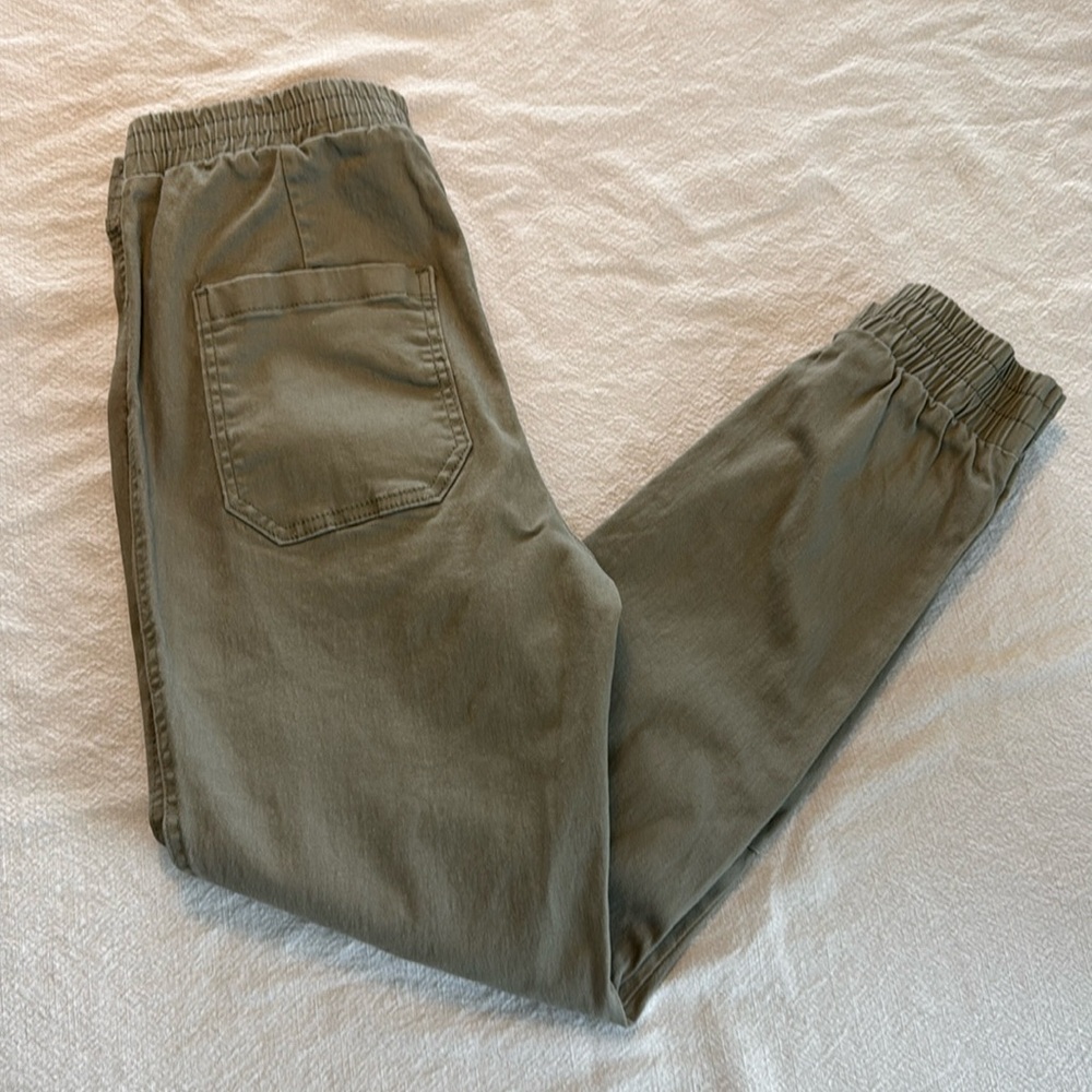 Women’s Green Size Medium 98% Cotton Blend Sincerely Jules Utility Jogger - Picture 4 of 9